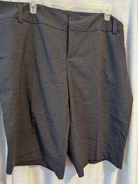 Daisy Fuentes Charcoal Gray Bermuda Shorts